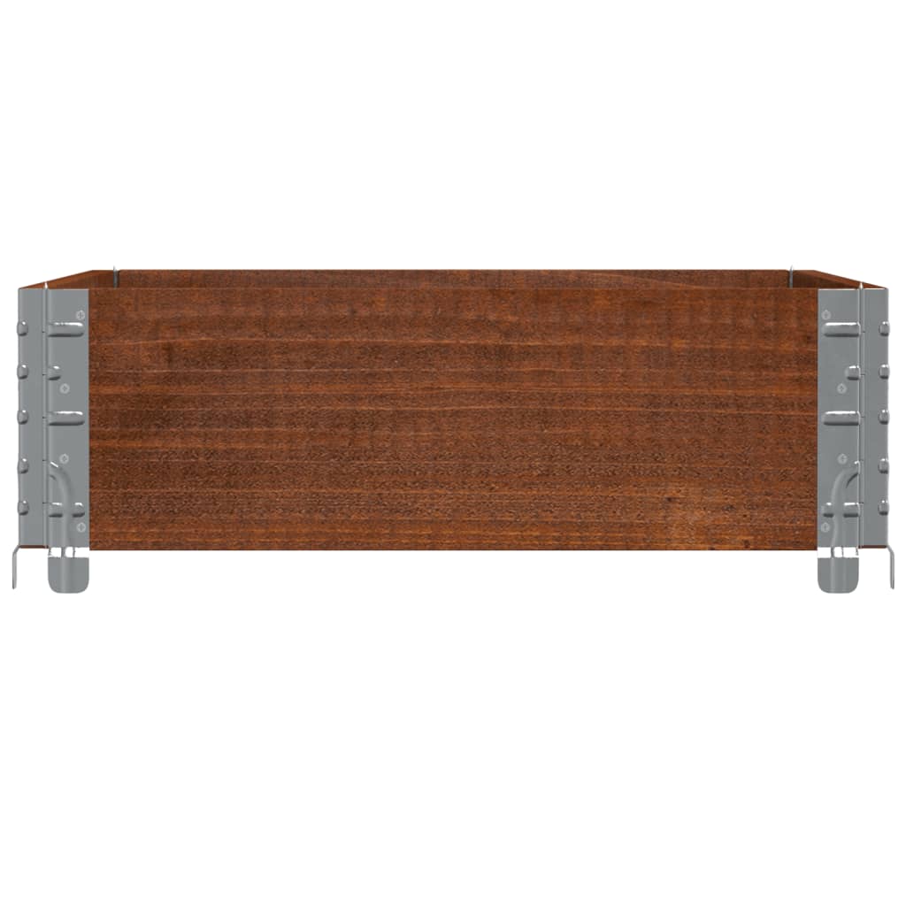 Jardinera De Madera Maciza De Pino Marrón 80x60 Cm_3