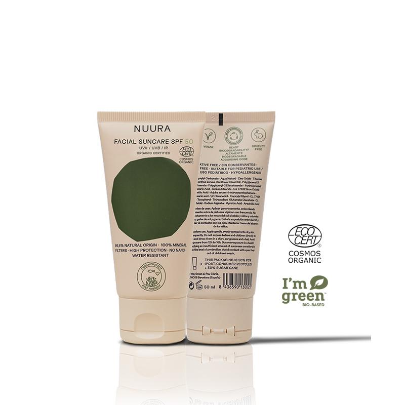 Protetor Solar Facial Nuura FPS50 Tubo 50 ml