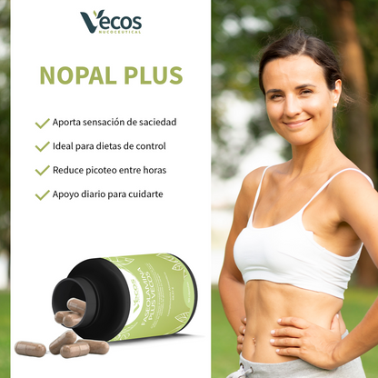 Nopal Plus Vecos 90 Cápsulas | Sensación De Saciedad_3