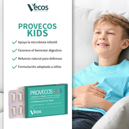 Provecos Kids 15 Cápsulas | Salud Intestinal Y Digestiva | Con 6 Cepas Probióticas Y Vitamina A_3
