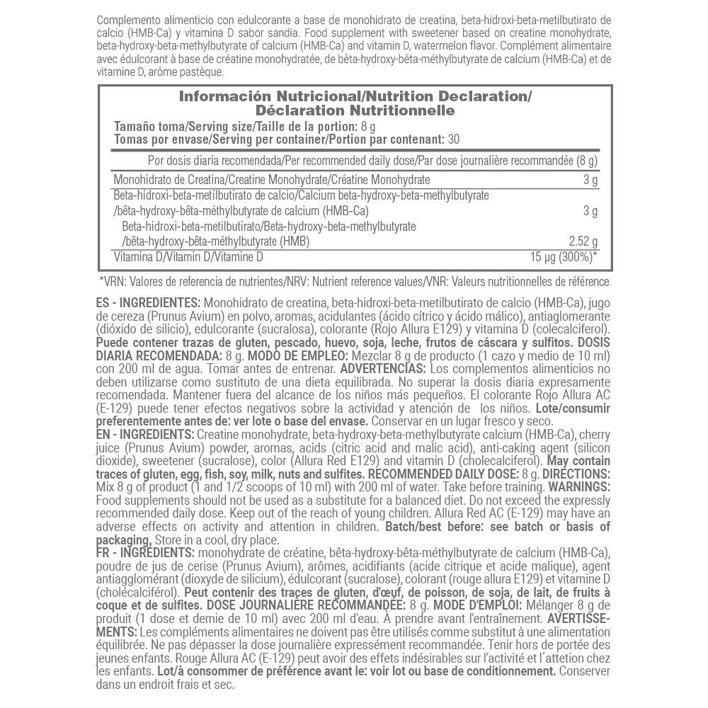 Creatina Con Hmb + Vitamina D - 240g - Sandias De Gominola - Creatina Con Hmb Y Vitamina D - Masmusculo_4
