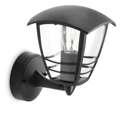 Aplique Exterior Pared 1x60w Negro Mod. Creek Philips_1