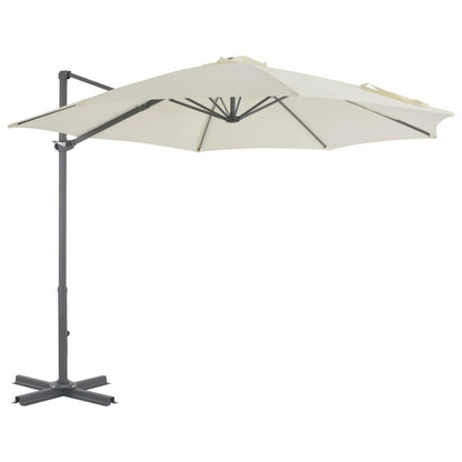 Vidaxl Sombrilla De Jardín Voladiza Con Palo De Aluminio Arena 300 Cm_0