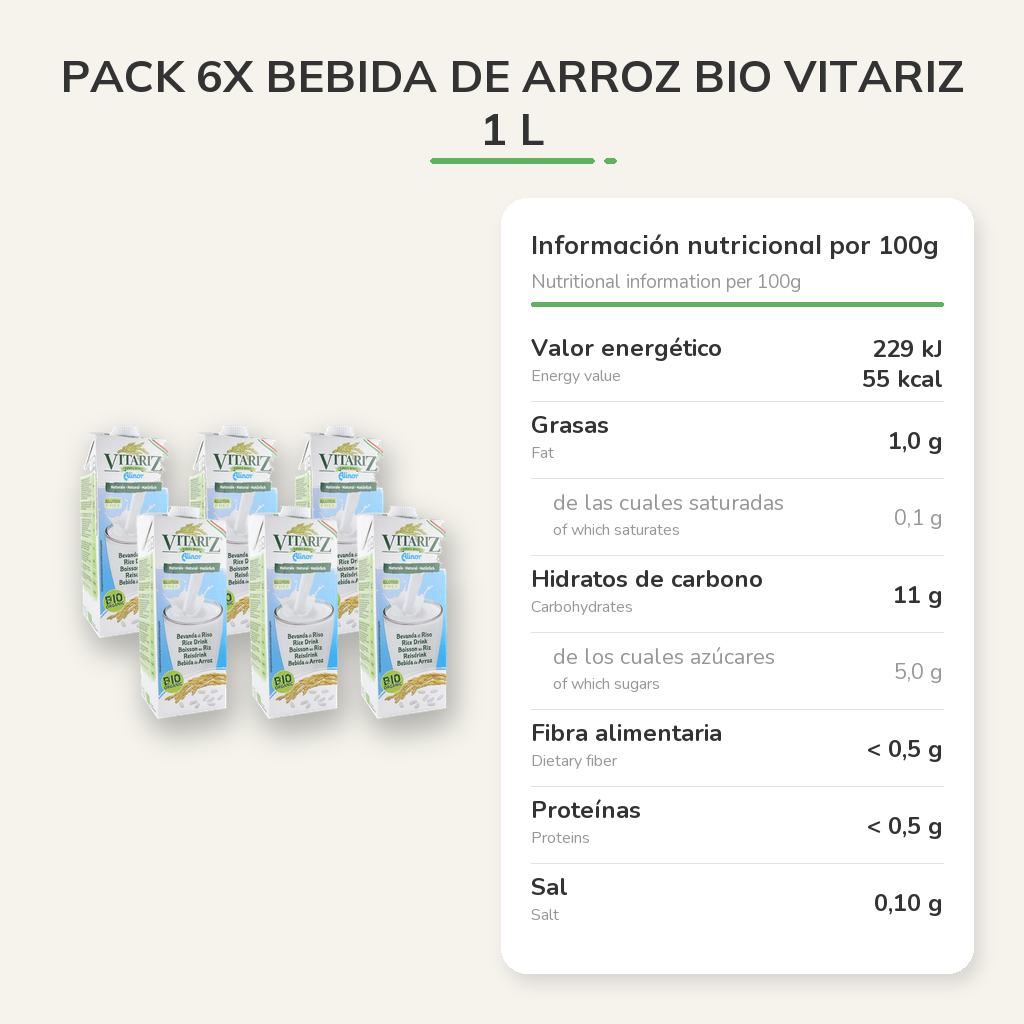 Información nutricional