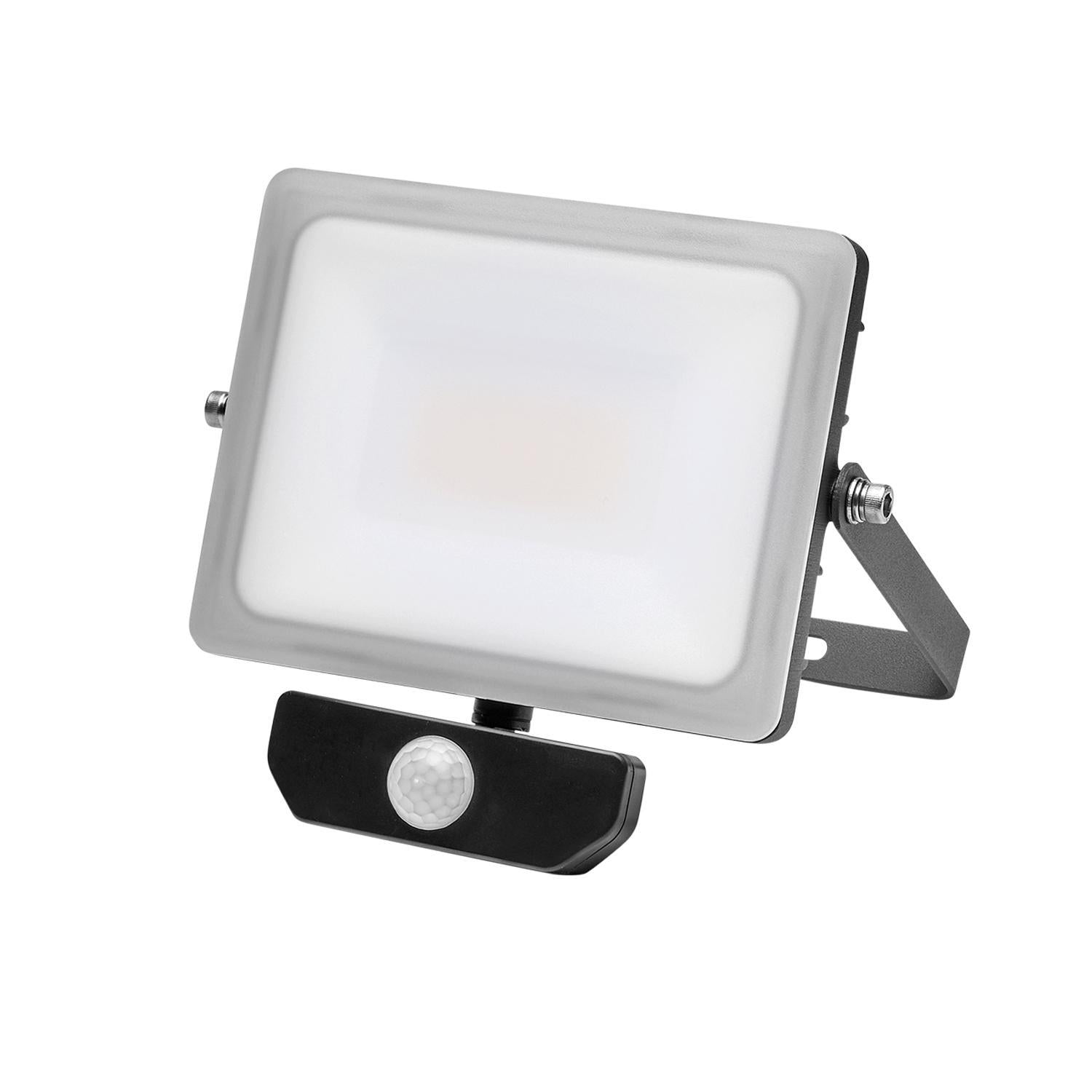 Foco Led Plano 30 Watt. Luz Blanca 4000º K  Ip 65 2400 Lumenes Con Sensor De Presencia_0