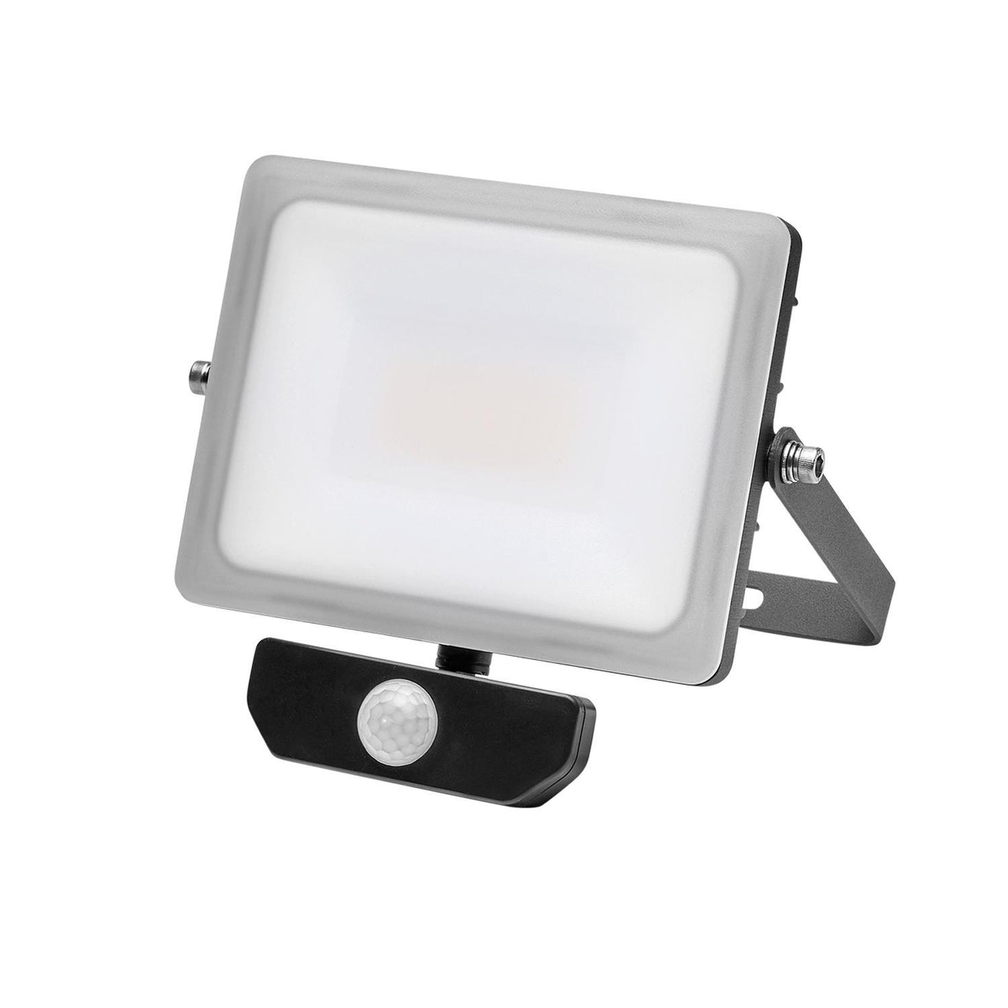 Foco Led Plano 30 Watt. Luz Blanca 4000º K  Ip 65 2400 Lumenes Con Sensor De Presencia