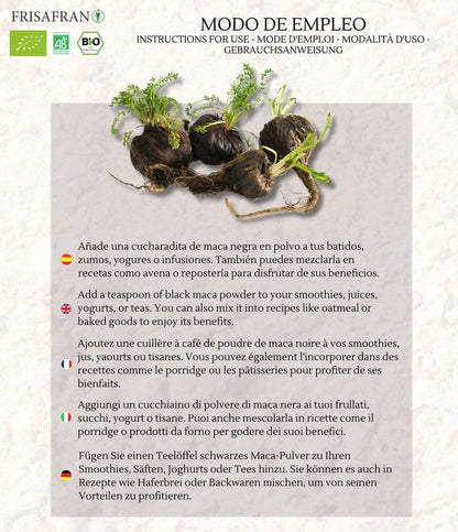 Maca Negra En Polvo Ecológica | Calidad | Frisafran 1 Kg_4