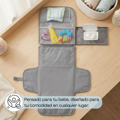 Bathby | Cambiador Portátil Y Plegable Para Bebé, Color Gris_1