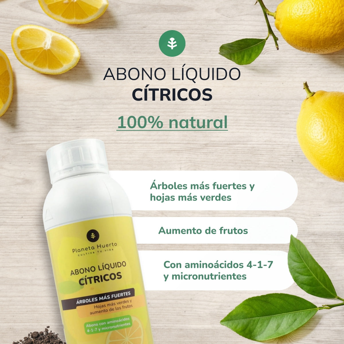 Planeta Huerto Fertilizante Líquido Cítrico 1 l