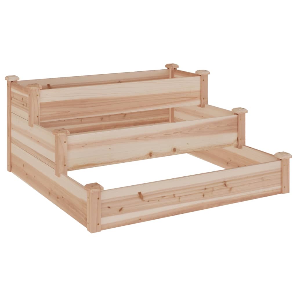 Jardinera Arriate Madera Maciza Abeto 120x120x56 Cm_0