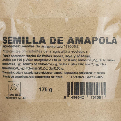 Sementes de Papoila Biológicas Naturgreen 175 g
