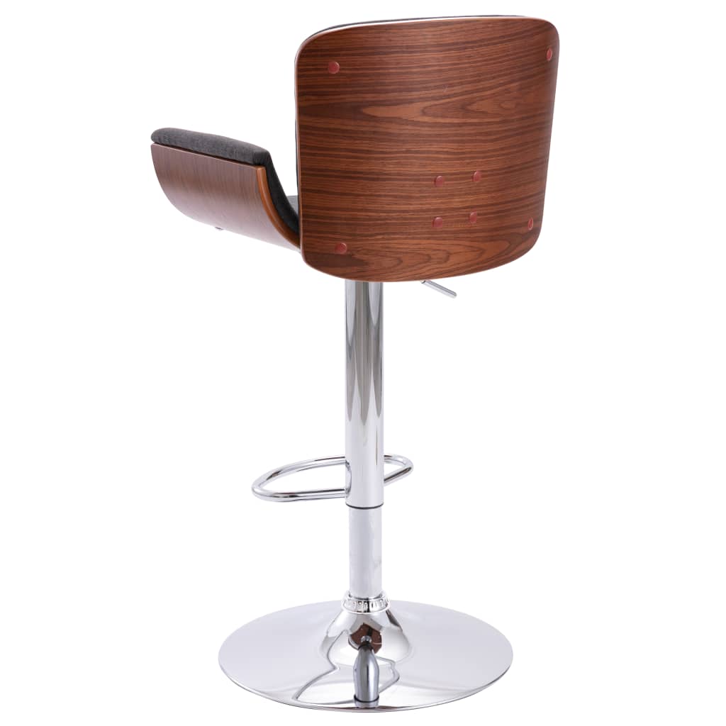 Taburete De Cocina Tela Gris_2