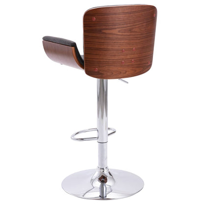 Taburete De Cocina Tela Gris_2