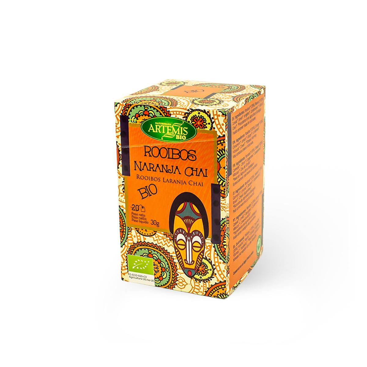 Chá Rooibos Artemis Organic Orange Chai para Infusão 20 Saquetas
