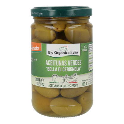 Azeitonas Verdes Gigantes Bio Organica Itália 280 gr
