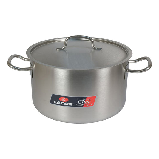Cacerola Alta De Acero Inoxidable - 22 L - 36 Cm_0