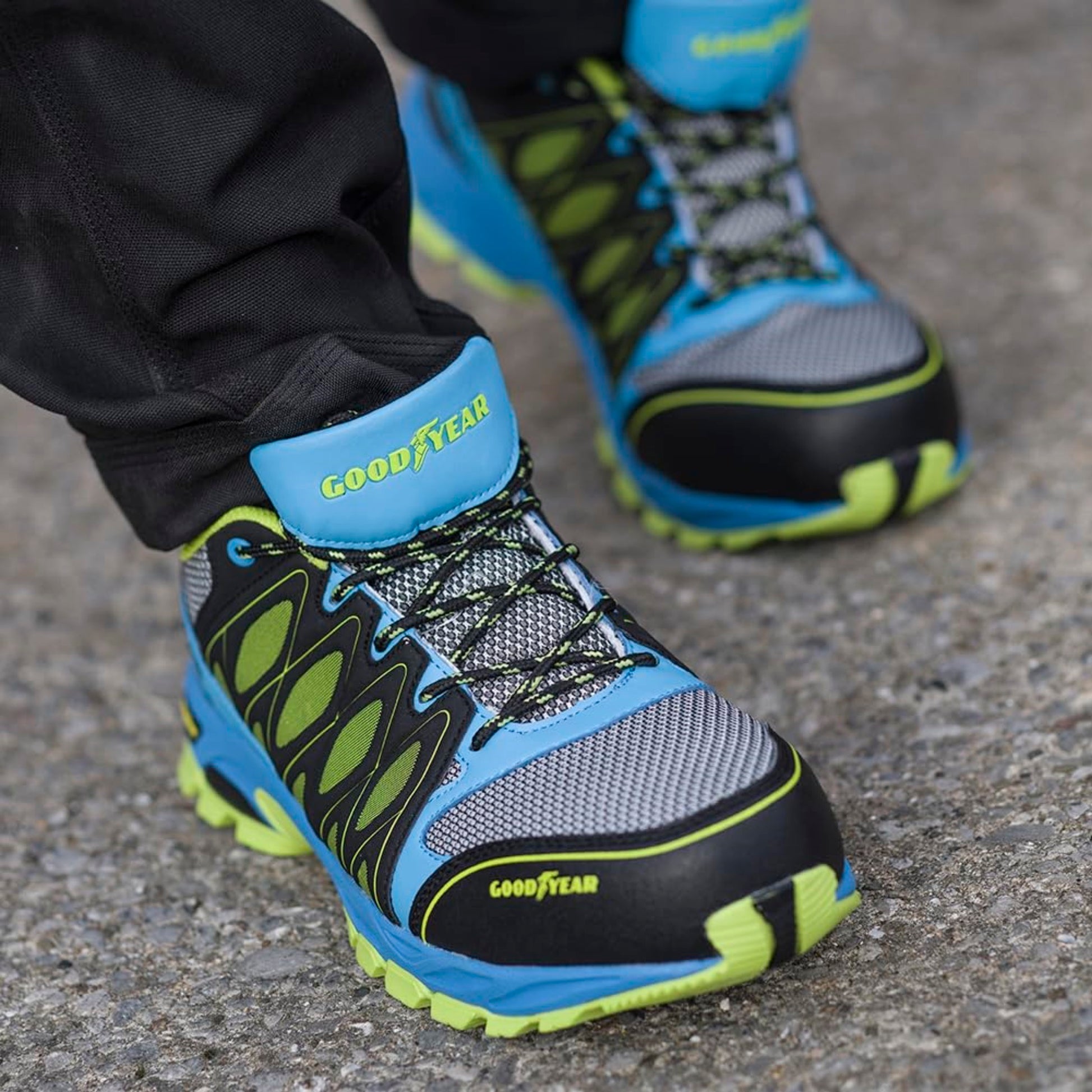 Goodyear Zapato De Seguridad Multicolor Tejido Mesh De Línea Deportiva Talla 36_2
