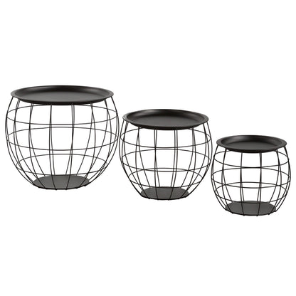 Kit 3 Mesitas De Centro Redondas Baloon Thinia Home_0