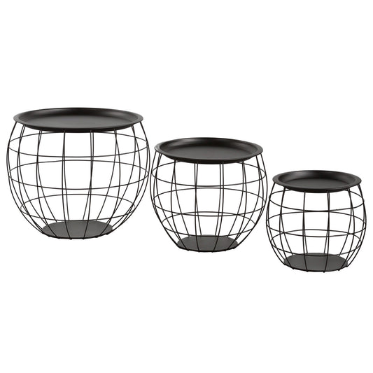 Kit 3 Mesitas De Centro Redondas Baloon Thinia Home_0
