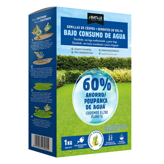 Sementes de relva Batlle economizadoras de água 1 kg
