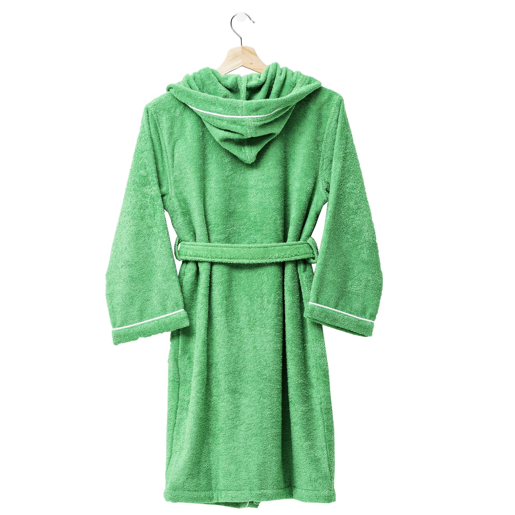 Albornoz De Niños 7-9 Años 380gsm 100% Algodón Verde Kids_3