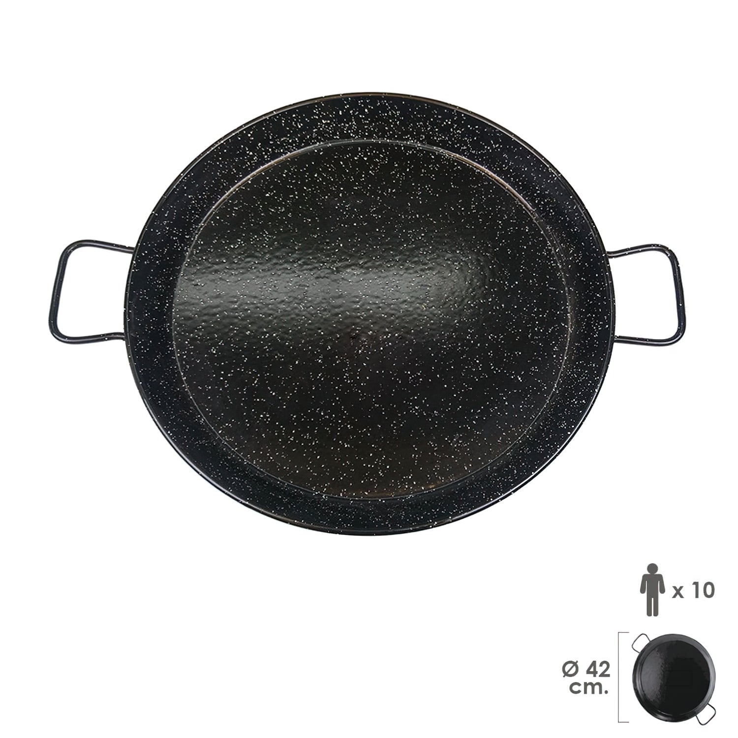 Paellera Valenciana esmaltada 10 personas 42 cm_0