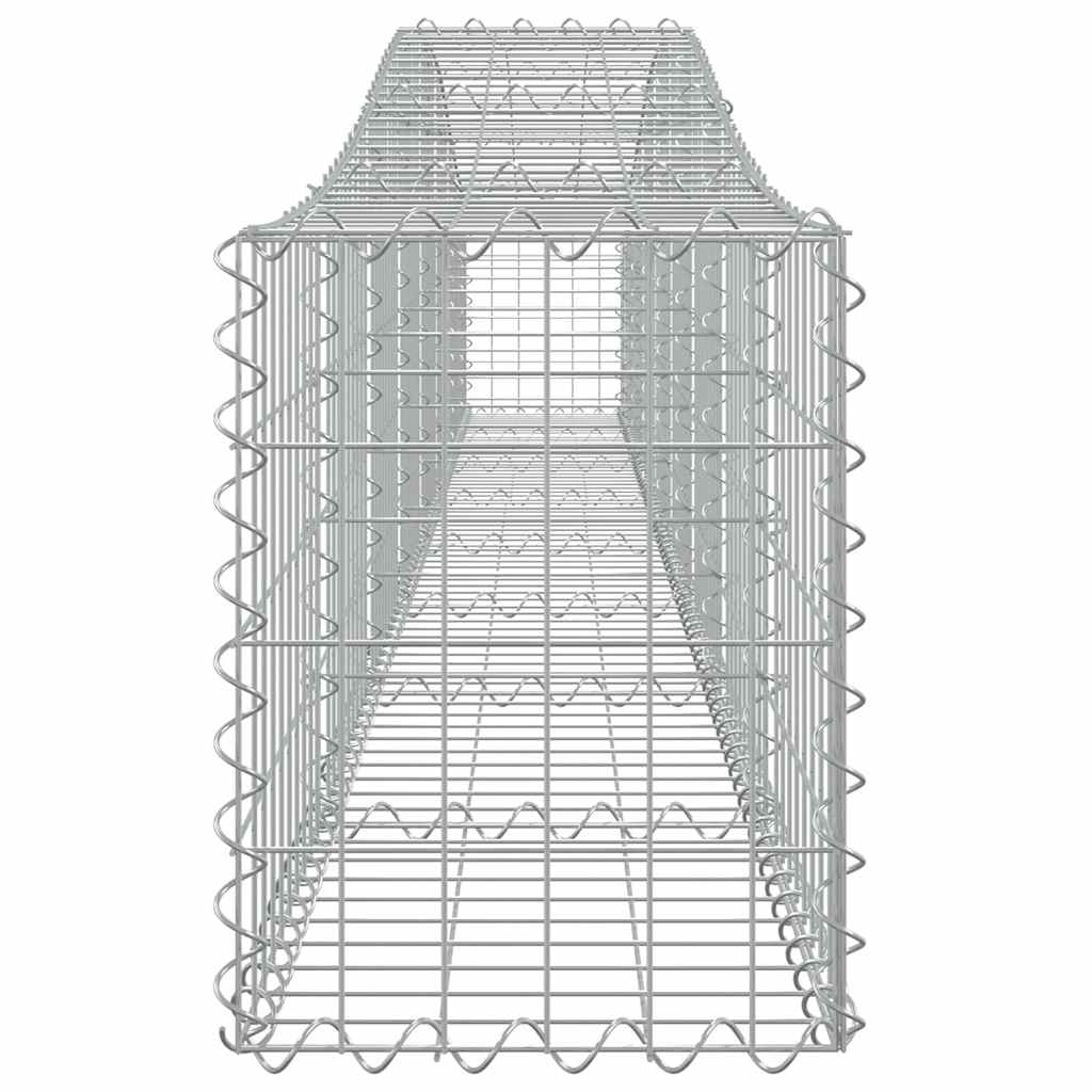 Cestas De Gaviones 9 Uds Forma De Arco Hierro 400x30x40/60 Cm_4