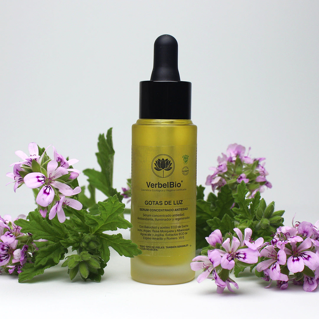 Serum Natural Gotas De Luz VerbelBio - Antioxidante, Antiflacidez y Antiarrugas. Iluminador. 11 aceites y Backuchiol_2