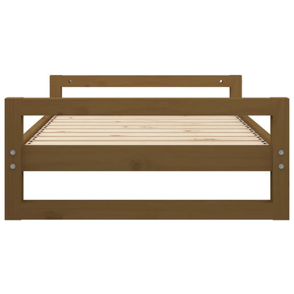 Vidaxl Cama Para Perros Madera Maciza Pino Marrón Miel 95,5x65,5x28 Cm_5