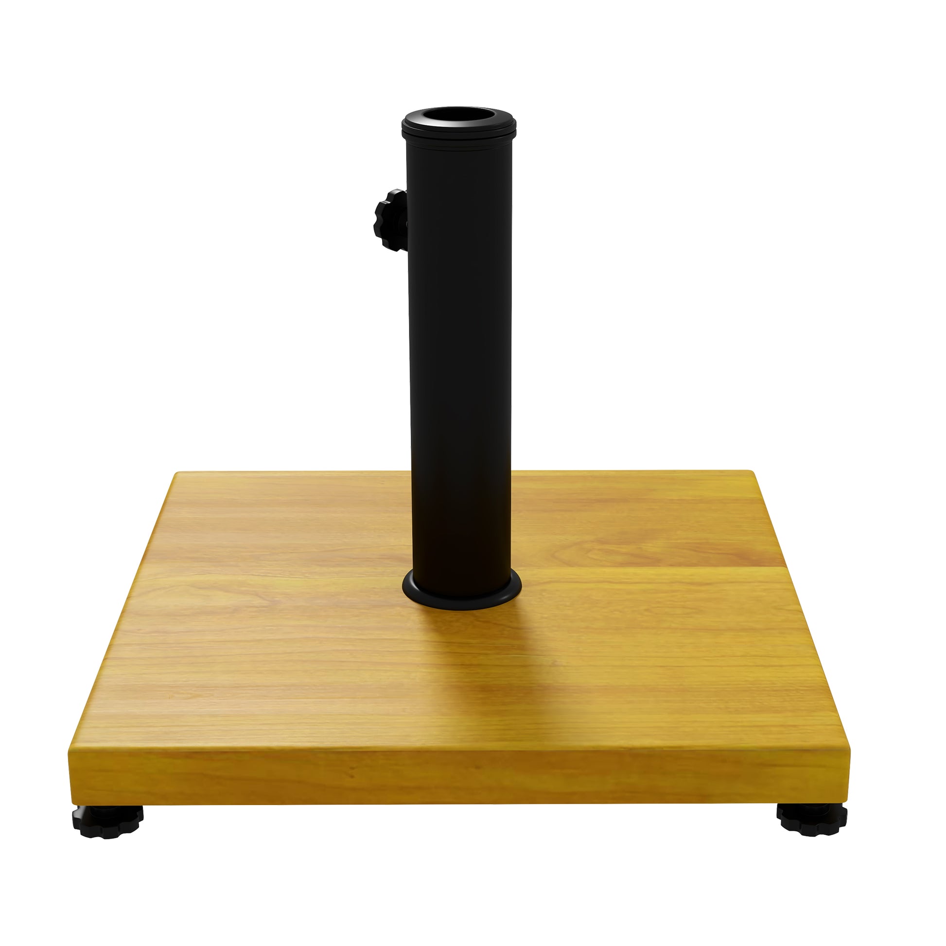 Outsunny Base De Sombrilla Cuadrada Rellena De Cemento 45x45x33,5 Cm Natural_4