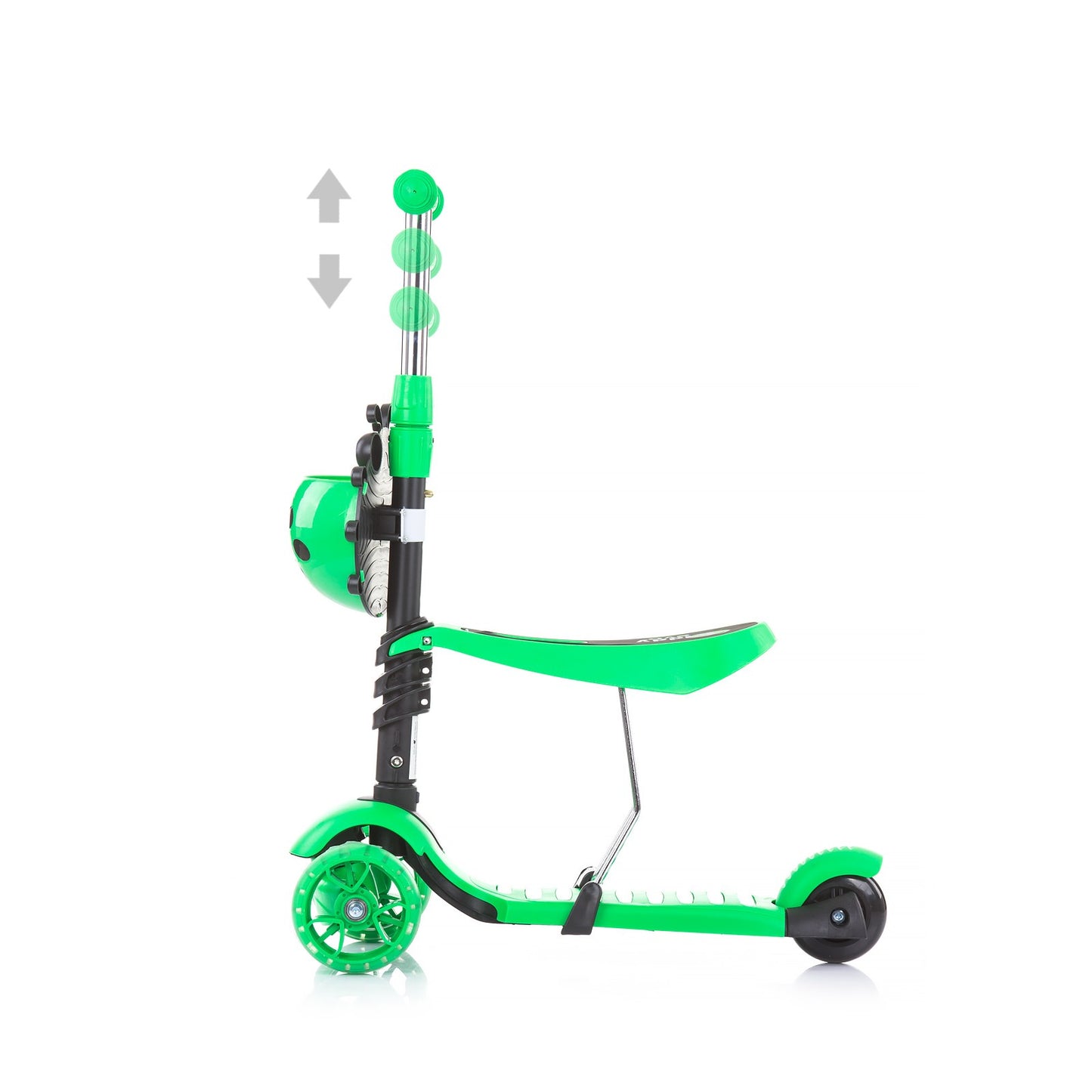Patinete Infantil Con Manillar Parental Kiddy Evo Lime_3