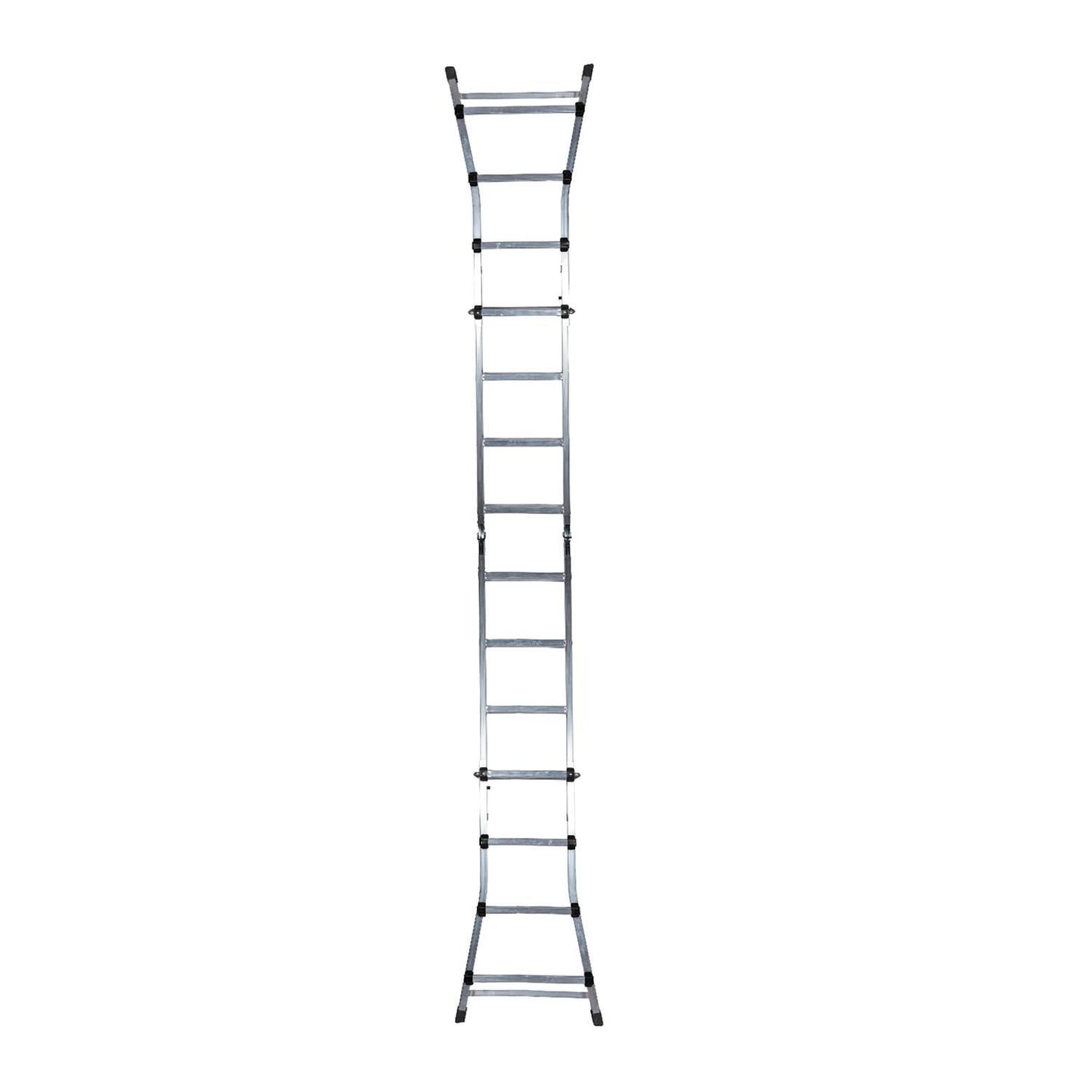 Escalera Telescópica Aluminio  3+3 Peldaños Perfil 67 Mm._2