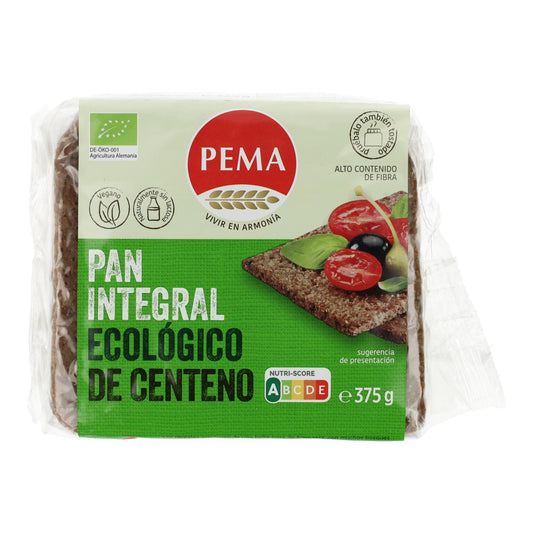 Pão de Centeio Integral Biológico Pema 375 g