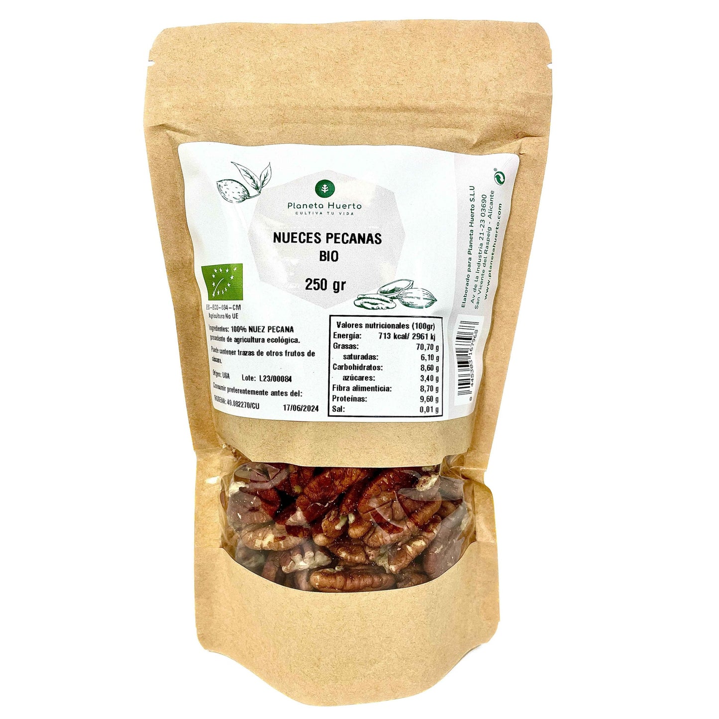 ECO Planeta Huerto Nozes Pecan 250 g