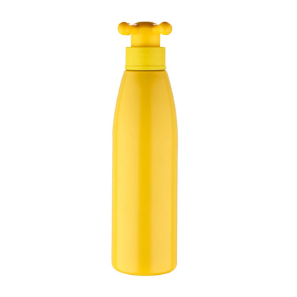Botella De Agua De Pared Única 750ml Acero Inoxidable Amarillo Con Tapa De Grifo Colección Rainbow_0