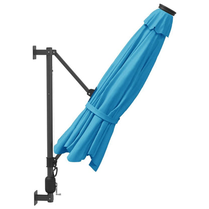 Vidaxl Sombrilla De Pared Azul Mar 290 Cm_3