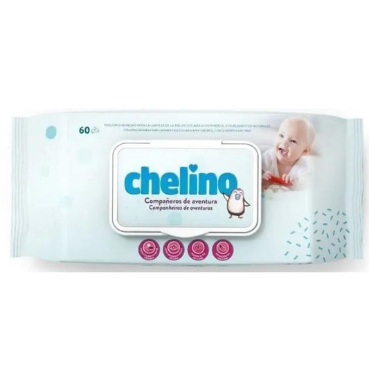 Toalhitas Húmidas Chelino Dermo Sensitive Baby 60 Unidades
