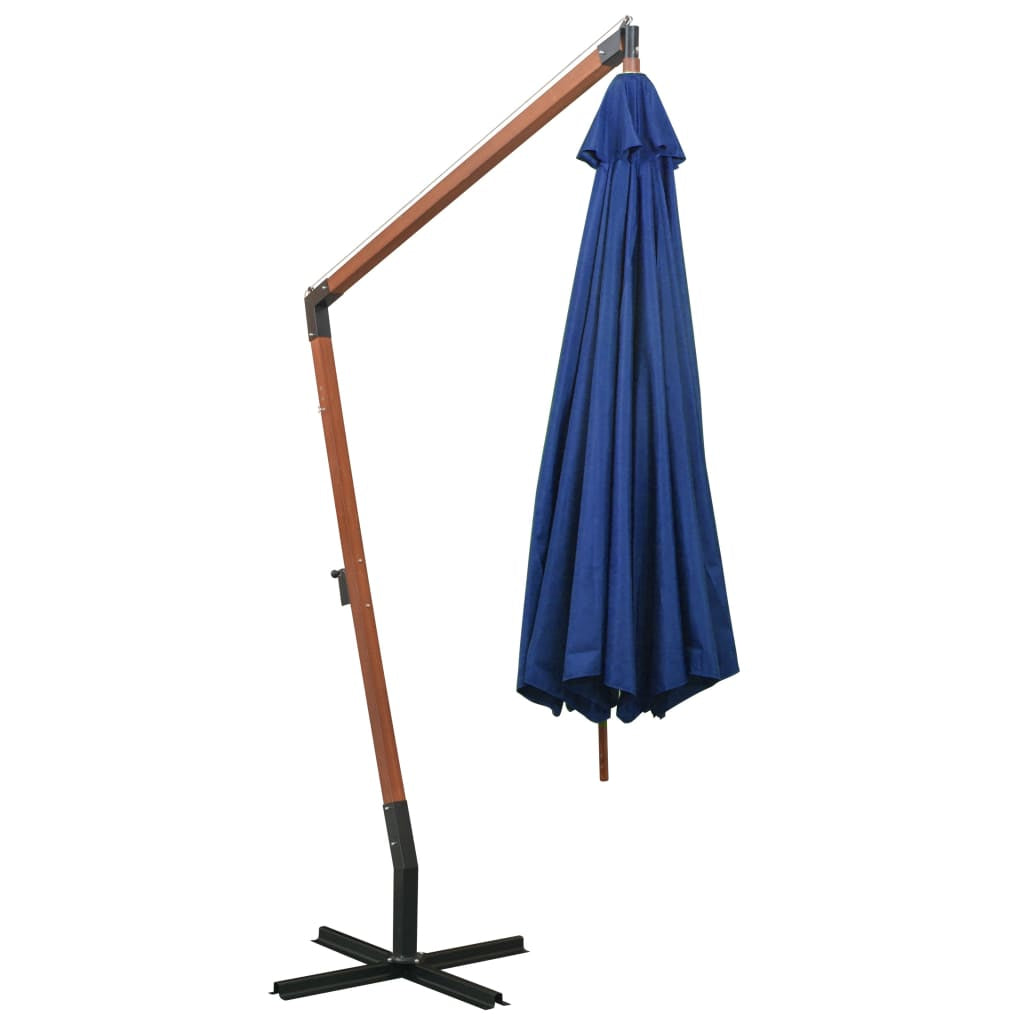 Vidaxl Sombrilla Jardín Colgante Palo Madera Abeto Celeste 3,5x2,9 M_3