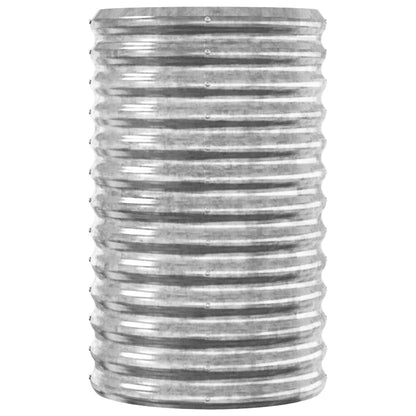 Jardinera Arriate Acero Galvanizado Plata 114x40x68 Cm_3