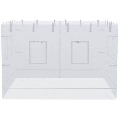 Outsunny 4 Paredes Laterales Para Carpa 300x195 Cm Con 6 Ventanas Puerta_3