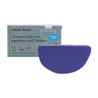 Champú Sólido Con Pigmentos Azul Ultramar (para Cabello Rubio Y Blanco)_0