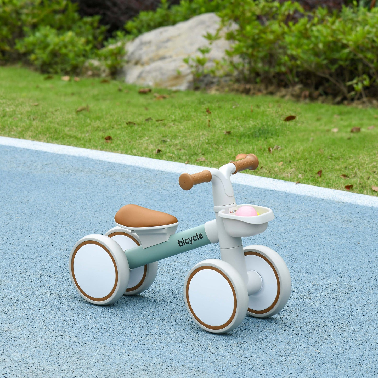 Aiyaplay Bicicleta Sin Pedales Para Niños De 12-36 Meses 56x27x39 Cm Verde_1