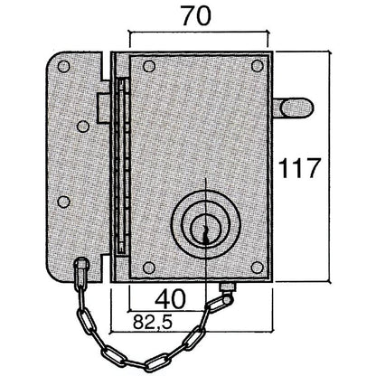 Cerradura Ucem 4500-hb/ Izquierda_1
