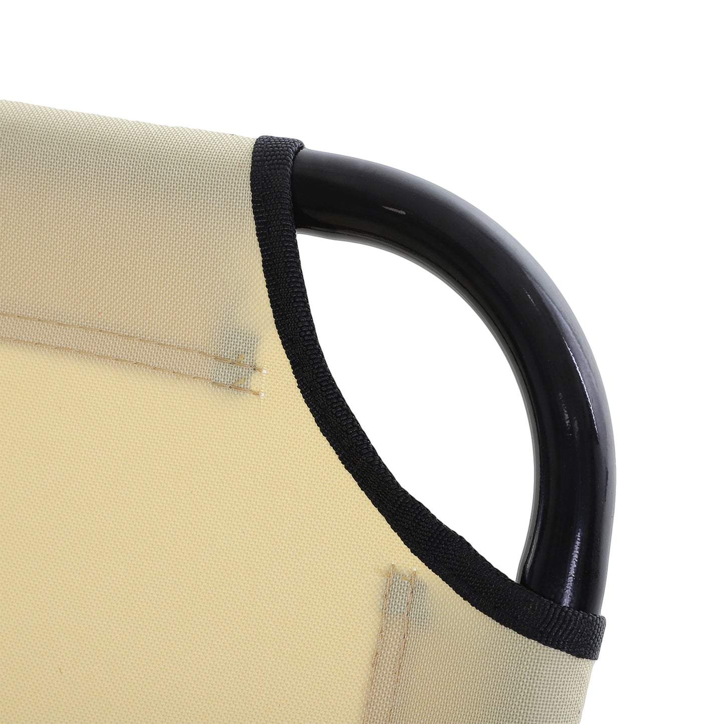 Outsunny Conjunto De 2 Tumbonas Plegables Con Respaldo 188x56x28 Cm Beige_4