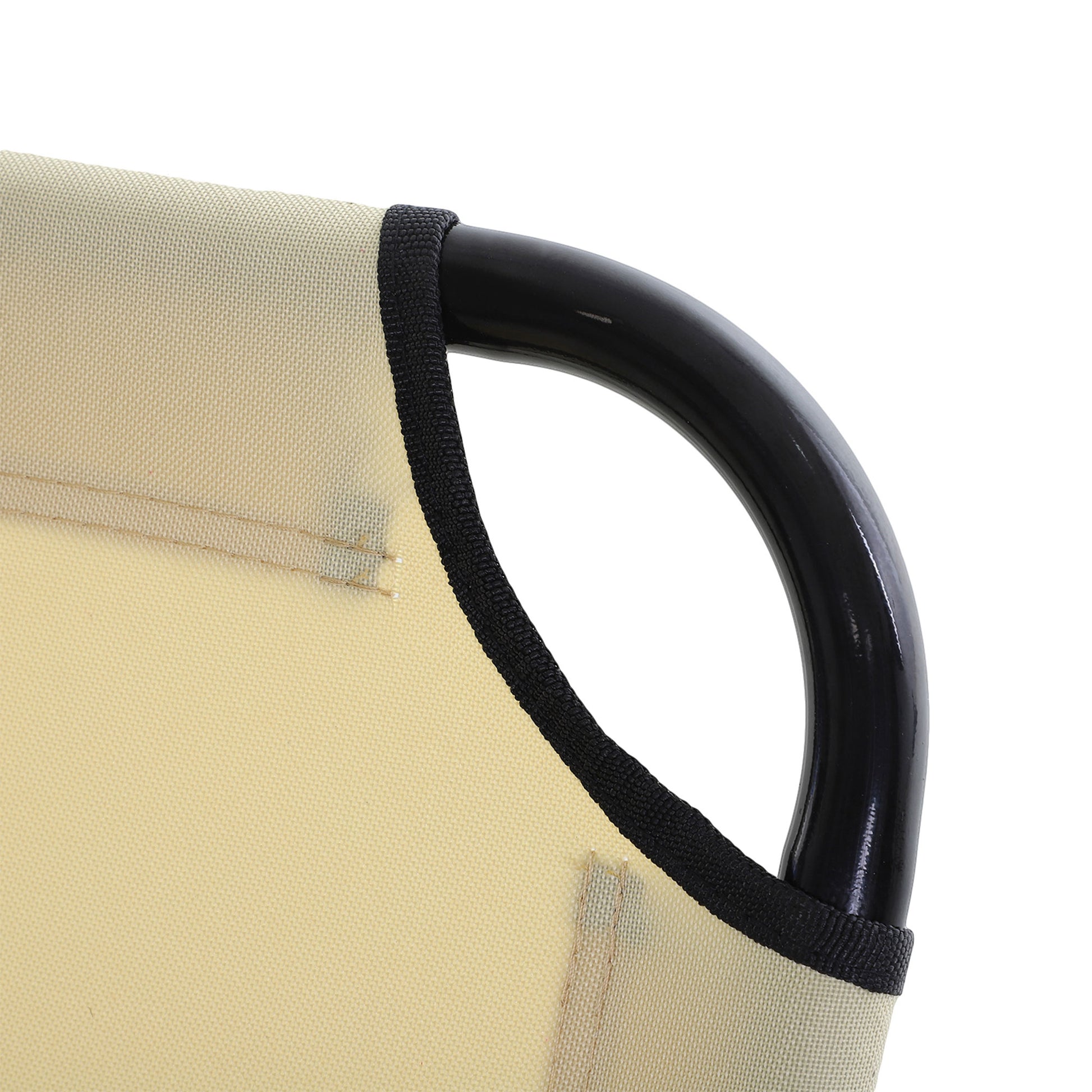 Outsunny Conjunto De 2 Tumbonas Plegables Con Respaldo 188x56x28 Cm Beige_4