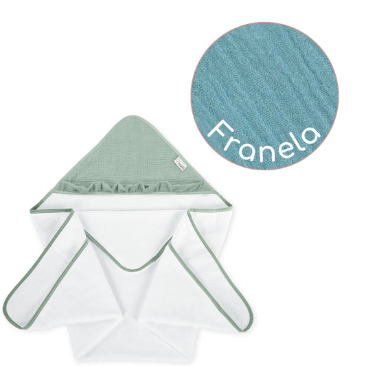 Maxicapa De Baño Para Bebés Cotton Color Salvia_0
