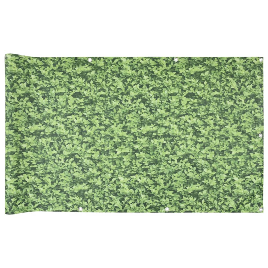 Pantalla De Privacidad De Balcón Pvc Plantas Verde 1000x90 Cm / Vetonek_3