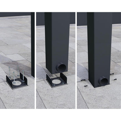 Pérgola anexa Stockholm 342x660 cm 