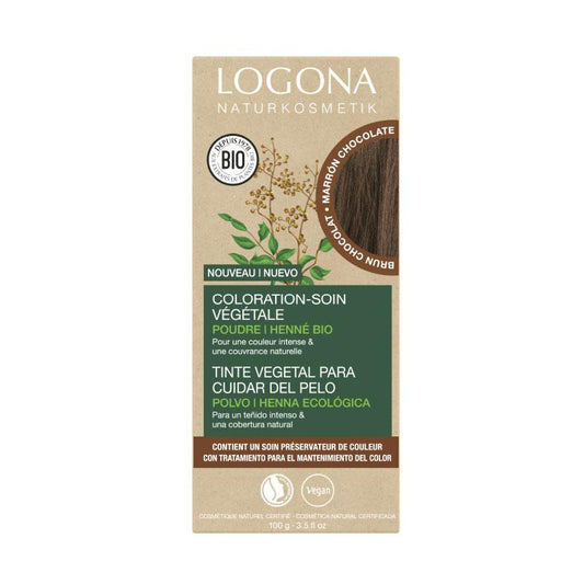 Corante Vegetal Castanho Chocolate Logona (Castanho Chocolate) 2 x 50 g
