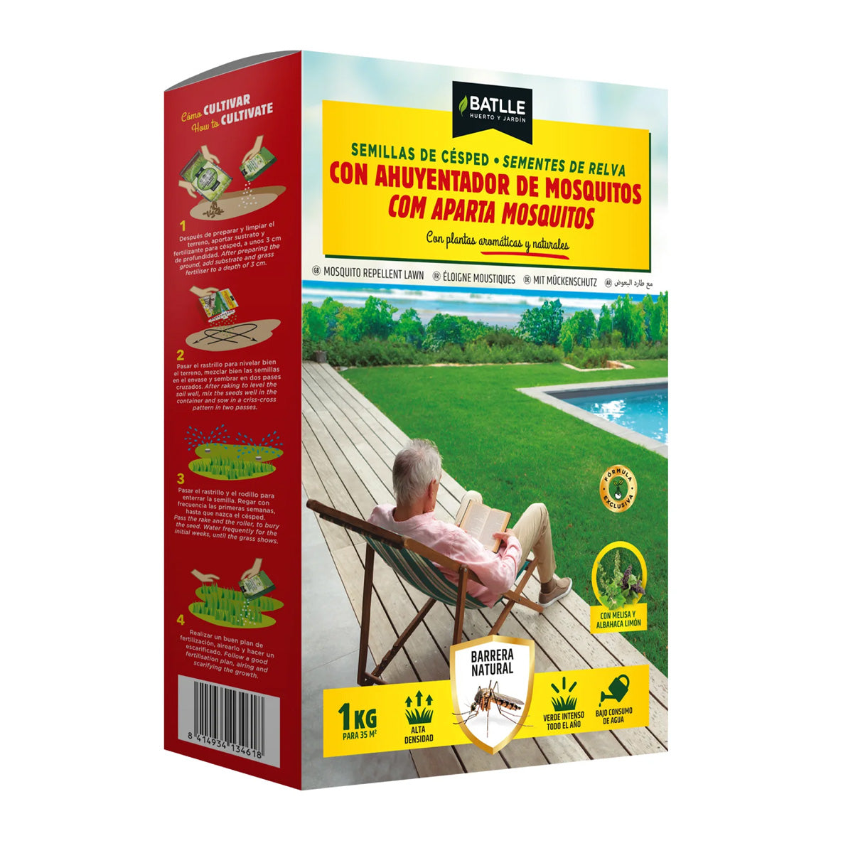 Sementes de erva repelente de mosquitos Batlle 1 kg